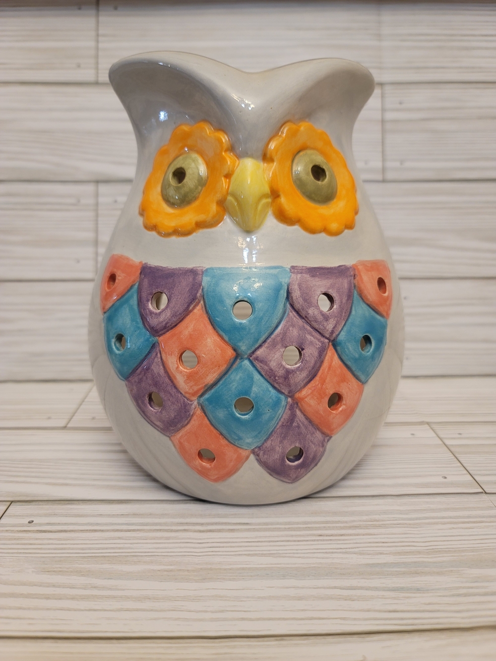 Ceramic Owl Tealight Holder